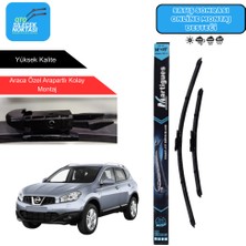 Martigues Nissan Qashqaı 2007-2013 Araca Özel Uyumlu Ön Cam Silecek Takımı 600MM-380MM