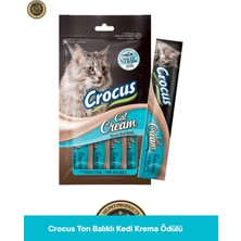 Crocus Ton Balıklı Kedi Krema Ödül Maması 4X15 gr