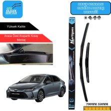 Martigues Toyota Corolla  2019  Araca Özel Uyumlu Ön Cam Silecek Takımı 700MM-350MM