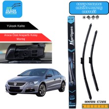 Martigues Volkswagen cc  2011 Araca Özel Uyumlu Ön Cam Silecek Takımı 600MM-475MM