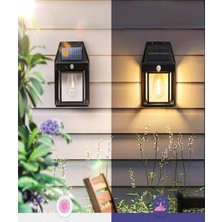 Evim Mabedim Güneş Enerjili Bahçe LED Ampul Hareket Sensörlü Bahçe LED Su Geçirmez 3 Mod'lu Solar LED