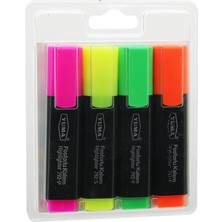 Vanch YUMA YM-792-4  792-T-Y-S-P   4PCS  FOSFORLU KALEM  TURUNCU - YEŞİL - SARI - PEMBE (5264)