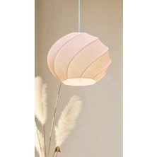 Decory Ashley Modern Dokulu, Pinterest Tarzı Özel Tasarım Tekli Sarkıt Avize (Bioplastik)