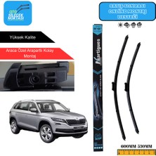 Martigues Skoda Kodıaq Ns7  2017 Araca Özel Uyumlu Ön Cam Silecek Takımı 600MM-530MM
