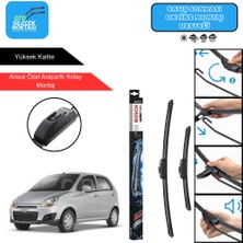 Chevrolet Spark Uyumlu 2005-2012 Bosch Aerotwin Araca Özel Ön Silecek Takımı 550-340MM