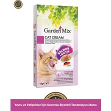 Garden Mix Somon Biyotin Kedi Krema Ödül Maması 5X15 gr
