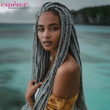 İlk El Grup Ieg™ Sentetik Örgülük Saç Esperer 100 Gr. - Koyu Gri