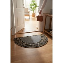 Renk Yapı Rüyası Paspas, Kapı Girişi, Kacuvuk, Etnik Desenli 70CM Çap, Yarım Daire, Kolay Temizlenir, Nemden Bozulmaz