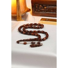 Dergah Tesbih Atölyesi Üstad Yusuf Cevher Özel Oyma Imame Yı-Lan Ağacı Tesbih 