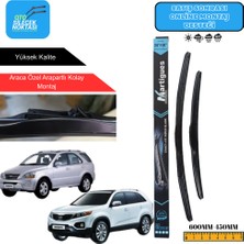 Martigues Kıa Sorento 2002-2009 Araca Özel Uyumlu Ön Cam Silecek Takımı 600MM-450MM