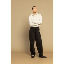 Nisan Triko Kapüşonlu Triko Kazak