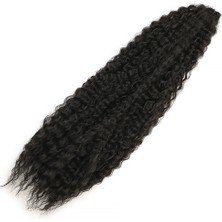 İlk El Grup Ieg™ Brazilian Afro Dalgası Saç - Siyah