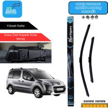 Martigues Peugeot Partner Tepee  2008> Araca Özel Uyumlu Ön Cam Silecek Takımı 650MM-400MM