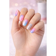 4M4D Sihirli Uzatılabilir Effect Jel Tırnak Sticker_gökkuşağı Neon_uzun