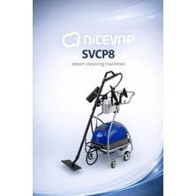 Nicevap SVCP8 Kuru Buhar Üretebilen 8 BaR 3000D Buharlı-Vakumlu Temizleyici