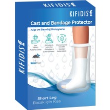 Kifidis 2253 Silikon Girişli Alçı ve Bandaj Koruyucu (Bacak Için Kısa)