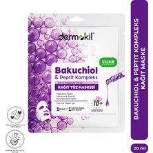 Dermokil Bakuchiol & Peptit Kompleks Yaşlanma Karşıtı ve Onarıcı Kağıt Yüz Maskesi 20 ml