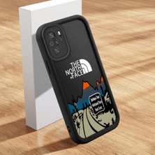 Hontinga Xiaomi Redmi Note 10 Pro Note 10S 10C Redmi 10 2022 Uyumlu Telefon Kılıfı Düşüme Önleyici Basitlik Anti Düşme Kamera Korumali Dağ Siyah Desen Ince Yumuşak Silikon Telefon Kılıfı K2-0175