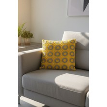 Homy Textiles Ajur Örgü, Tığ Işi Örgü Kare Desenli Bohem, Modern Kırlent Kılıfı