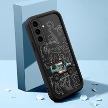 Hontinga Samsung Galaxy A06 A16 A36 A56 5g 4g Uyumlu Telefon Kılıfı Düşüme Önleyici Basitlik Anti Düşme Kamera Korumali Dağ Darbe Önleyici Siyah Desen Ince Yumuşak Silikon Telefon Kılıfı K2-0175