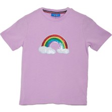 Alexander Gardi Alexandergardı Pul Payet Gökkuşağı Desenli Çocuk T-Shirt (C22-90600)