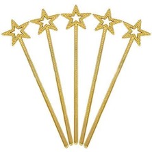 Vanch Altın Renk Yıldız Peri Asası Peri Değneği 34 cm 1 Adet (5264)