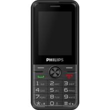 Philips Phılıps Xenium E6500, 128MB, Siyah, 48MB Ram, 2,4inc Ekran, Arka Kamera, 4g Çift Sim Desteği, Fm R