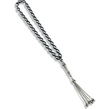 Tudi Silver Hematit Taşı 925 Ayar Gümüş Tesbih