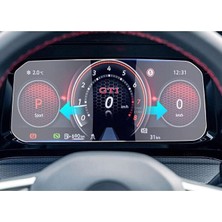 ZDN Case Volkswagen Golf 8.5 10 Inç Dijital Gösterge Ekran Koruyucu 2024-2025
