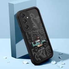 HONTINGA Samsung Galaxy A06 A16 A36 A56 5g 4g Uyumlu Telefon Kılıfı Düşüme Önleyici Basitlik Anti Düşme Kamera Korumali Dağ Darbe Önleyici Siyah Desen Ince Yumuşak Silikon Telefon Kılıfı K2-0175