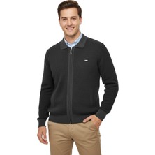 Çizgi Triko Erkek Polo Yaka Astarlı Triko Mont Fermuarlı 5208P BGL-ST05019