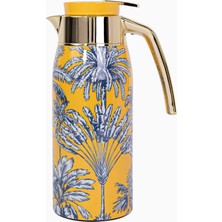 Roomours Summer Palm Sarı 0.75L Paslanmaz Çelik Çift Katmanlı Termos
