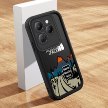 HONTINGA Infinix Smart 8 Pro Smart 8 9 Hd Hot 40 Pro Hot 40I Hot 50I Uyumlu Telefon Kılıfı Düşüme Önleyici Basitlik Anti Düşme Kamera Korumali Dağ Siyah Desen Yumuşak Silikon Telefon Kılıfı K2-0175