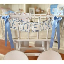 Florije Baby Kişiye Özel Isimli Banner – Nakışlı Harfli Bebek Odası Dekoru, Kapı Süsü, Flama