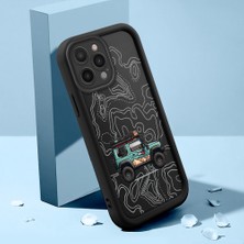 HONTINGA iPhone 16 Pro Max iPhone 16E Uyumlu Telefon Kılıfı Düşüme Önleyici Basitlik Anti Düşme Kamera Korumali Dağ Darbe Önleyici Siyah Desen Ince Yumuşak Silikon Telefon Kılıfı K2-0175