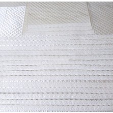 Evsay Dolap Içi Kapitone Güpürlü Raf Örtüsü En 50CM Boy 10 M Kırık Beyaz