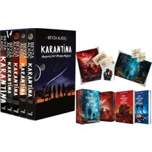 İndigo Kitap Karantina Serisi Seti-5 Kitap Takım- Ciltli Kutulu ve Bir Kibritle Yok Olmak Iki Kitaplık Özel Kutu