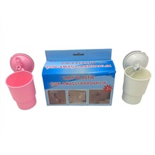 Vanch Vantuzlu Plastik 2 Parça  Çok Amaçlı Bardaklık (5264)