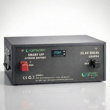 Gesper Enerji Gesper 25.6 V 200 Ah Lifepo₄ Lityum Akü Metal Kasa
