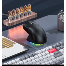 Gaman WD157 Manyetik Şarjlı Bt+2.4ghz 1600DPI Ultra Hafif Şarjlı Kablosuz Oyuncu Mouse Oyuncu Faresi