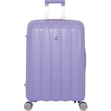 Mçs Lüx Kırılmaz Lila Büyük Boy Pp Valiz - V305