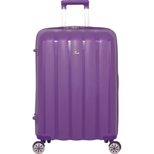 Mçs Lüx Kırılmaz Mor Büyük Boy Pp Valiz - V305