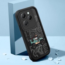 HONTINGA Infinix Smart 8 Pro Smart 8 9 Hd Hot 40 Pro Hot 40I Hot 50I Uyumlu Telefon Kılıfı Düşüme Önleyici Basitlik Anti Düşme Kamera Korumali Dağ Siyah Desen Yumuşak Silikon Telefon Kılıfı K2-0175
