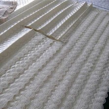 Evsay Dolap Içi Kapitone Güpürlü Raf Örtüsü En 50CM Boy 400CM Beyaz