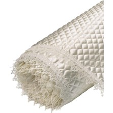 Evsay Dolap Içi Kapitone Güpürlü Raf Örtüsü En 50CM Boy 10 Metre Krem