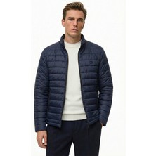 D1fference İçi Astarlı Cepli Jel Elyaf Su ve Rüzgar Geçirmez Şişme Kışlık Erkek Mont