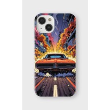 Lelia iPhone 13 Mini Uyumlu Baskılı Şeffaf Telefon Kılıfı | Koleksiyon: Turboline Streetworks