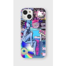 Lelia iPhone 14 Plus Uyumlu Baskılı Şeffaf Telefon Kılıfı | Koleksiyon: Neondream District