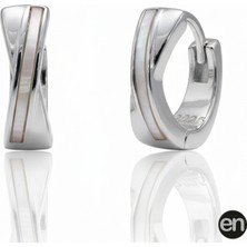 En Gümüş Sedefli Halka Küpe