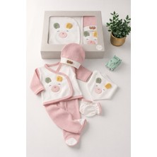 Yeni Doğan 5 Li Hastane Çıkış Seti Zıbın Seti Bebek Hastane Çıkışı Hediyelik Hastane Çıkışı